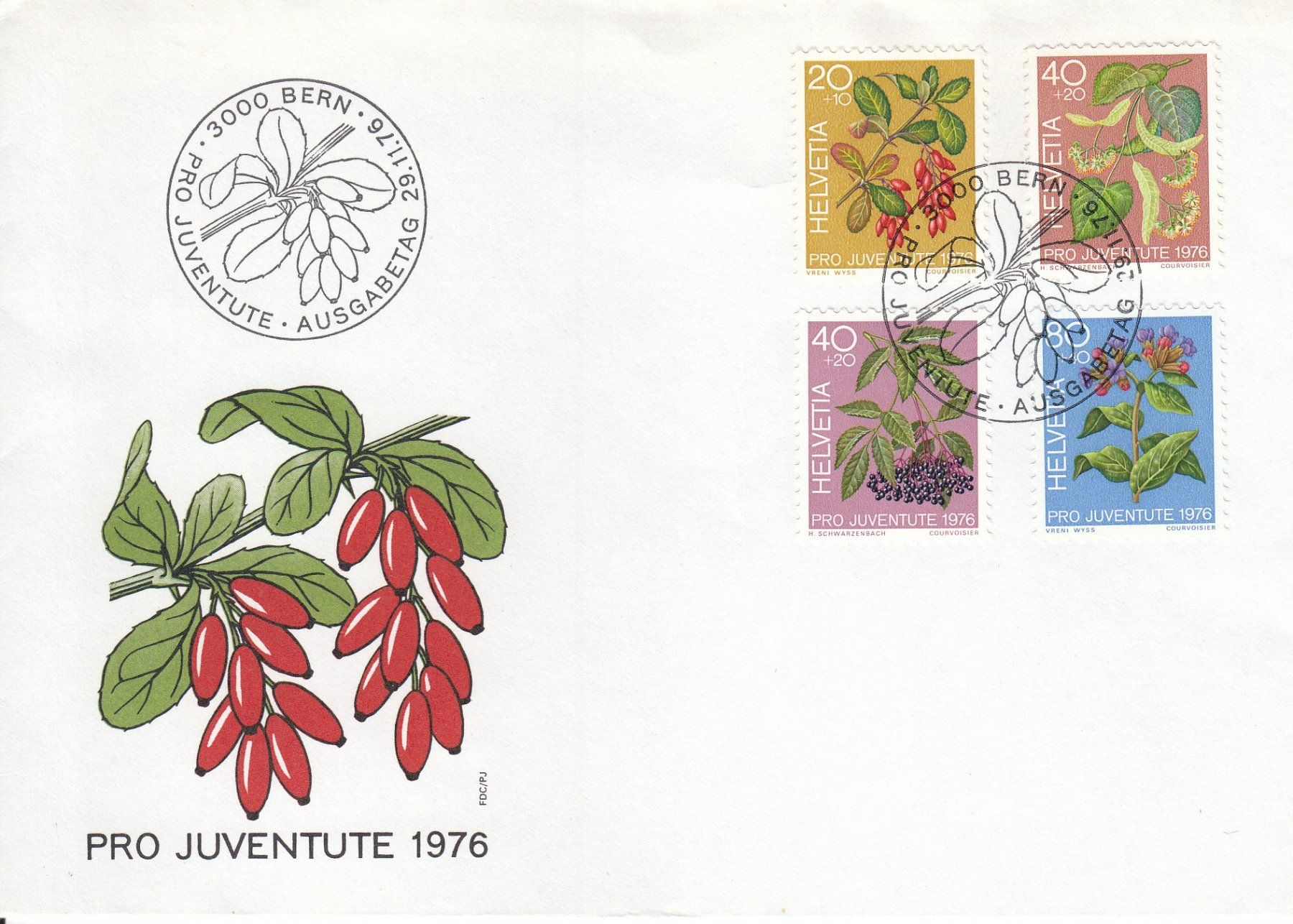 Tutti i francobolli: 1976 Pro Juventute FDC – Usato da Spreitenbach venduto da Mustang_1105