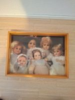 Serviertablet aus Holz mit Puppenmotiv