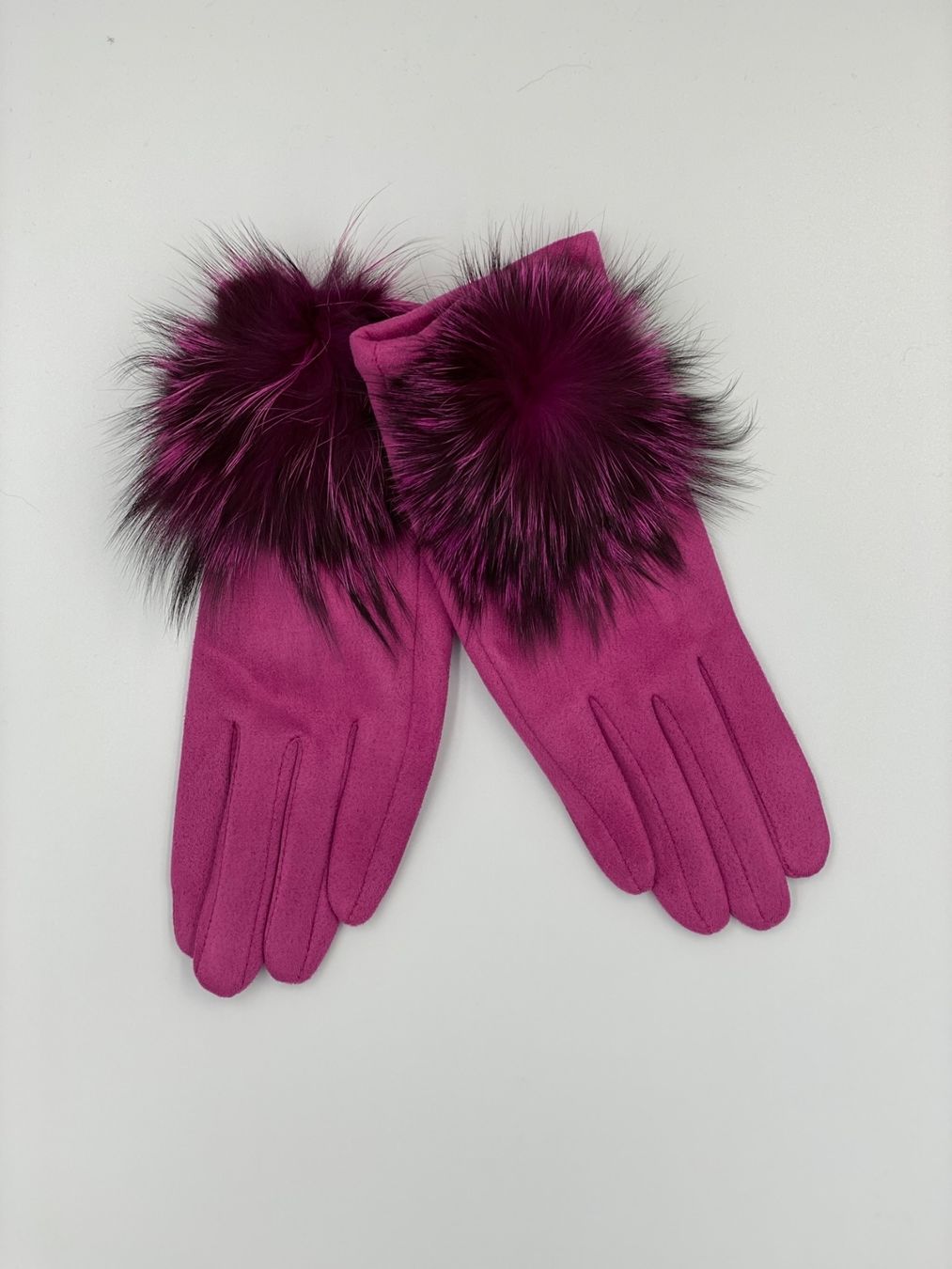 Guanti & manicotti: Handschuh mit Pompon "Fuchsia" – Nuovo e nell'imballaggio originale da Bülach venduto da DuffyFashionAvenue 1