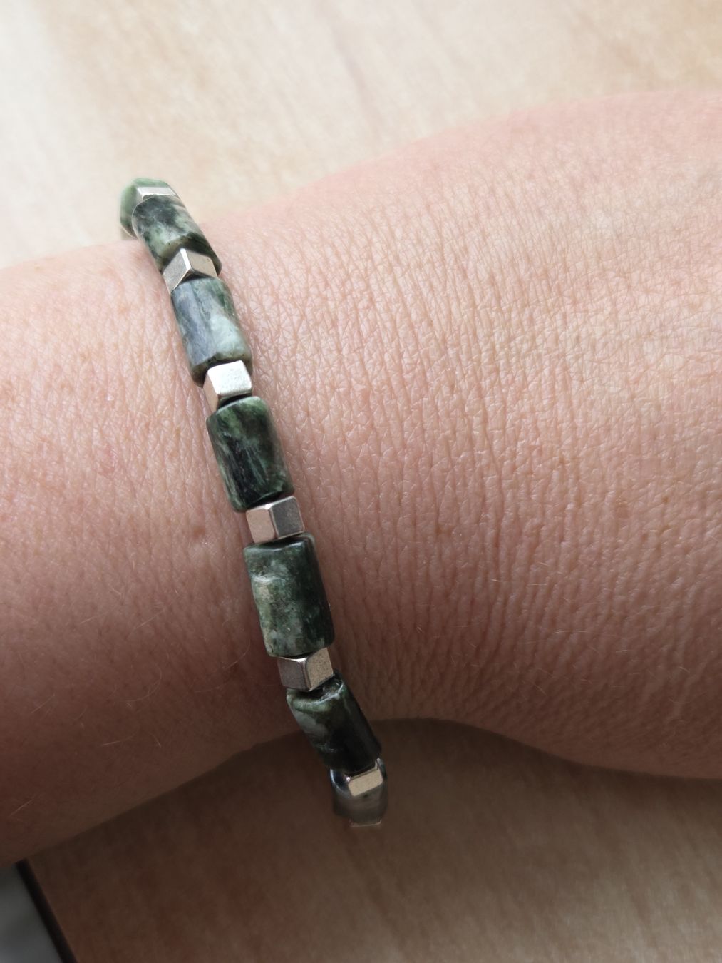 Bracciali & Braccialetti: Moosachat Elastarmband ca 20cm Neu – Nuovo (secondo la descrizione) da Winterthur venduto da katzen07 1