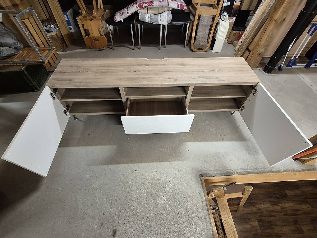 Mobili TV: TV Möbel Holz braun/weiss – Usato da Doppleschwand venduto da Camarofreak1990 1