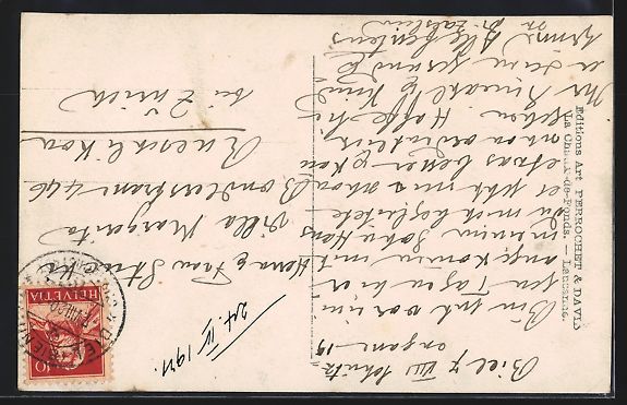 Cartoline postali: AK Biel, Rosiusturm mit Rebberg, 1920 – Usato da Berlin venduto da bartko-reher 1