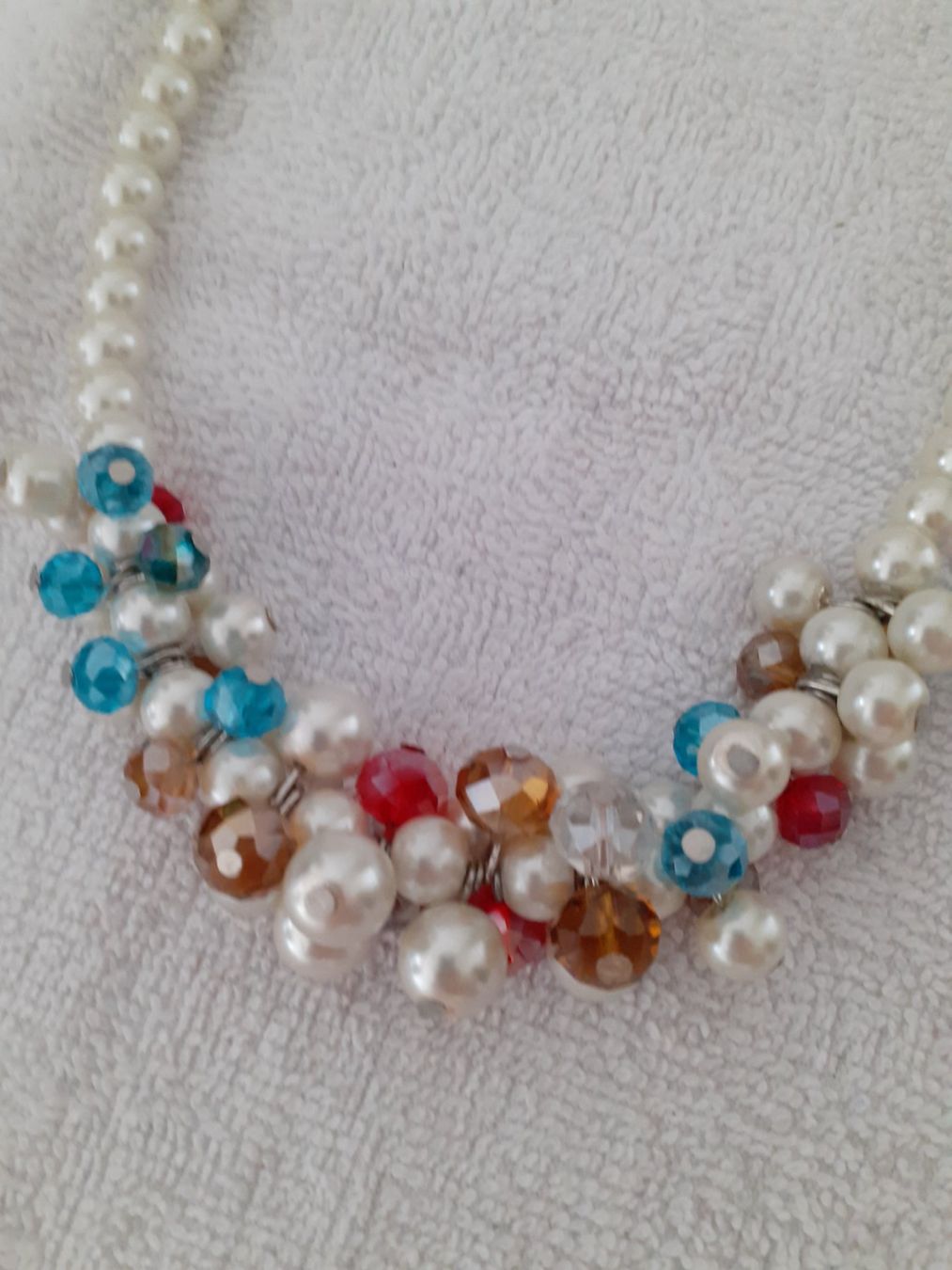 Catenine: Farbenfroh, Modeschmuck Kunst Perlenkette Vintage – Usato da Yverdon venduto da DerStorchUndDieBiene 2