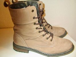 BOTTINES 5 TH AVENUE CUIR BEIGE