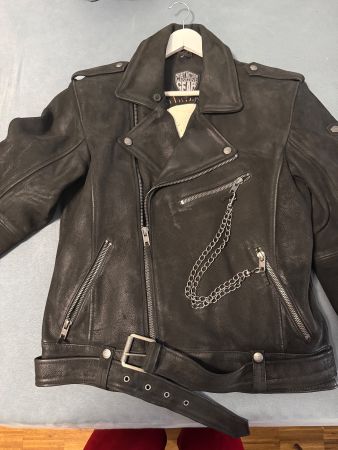 Spirit Motors Lederjacke Motorrad Büffelleder Gr. L / 52–54