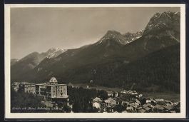 Schuls, Teilansicht mit Hotel Belvédèr