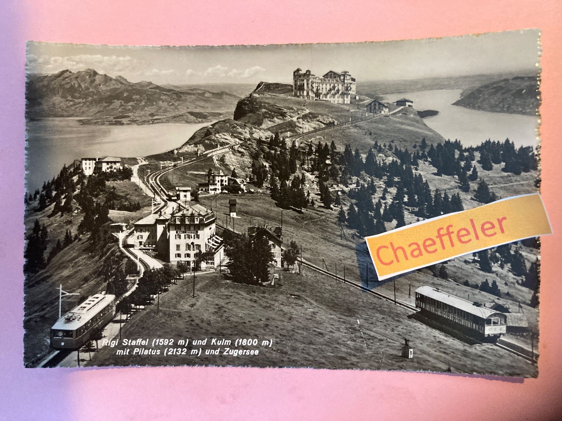 Cartoline postali: Rigi-Staffel und Kulm mit Pilatus – Usato da Zürich venduto da Chaeffeler