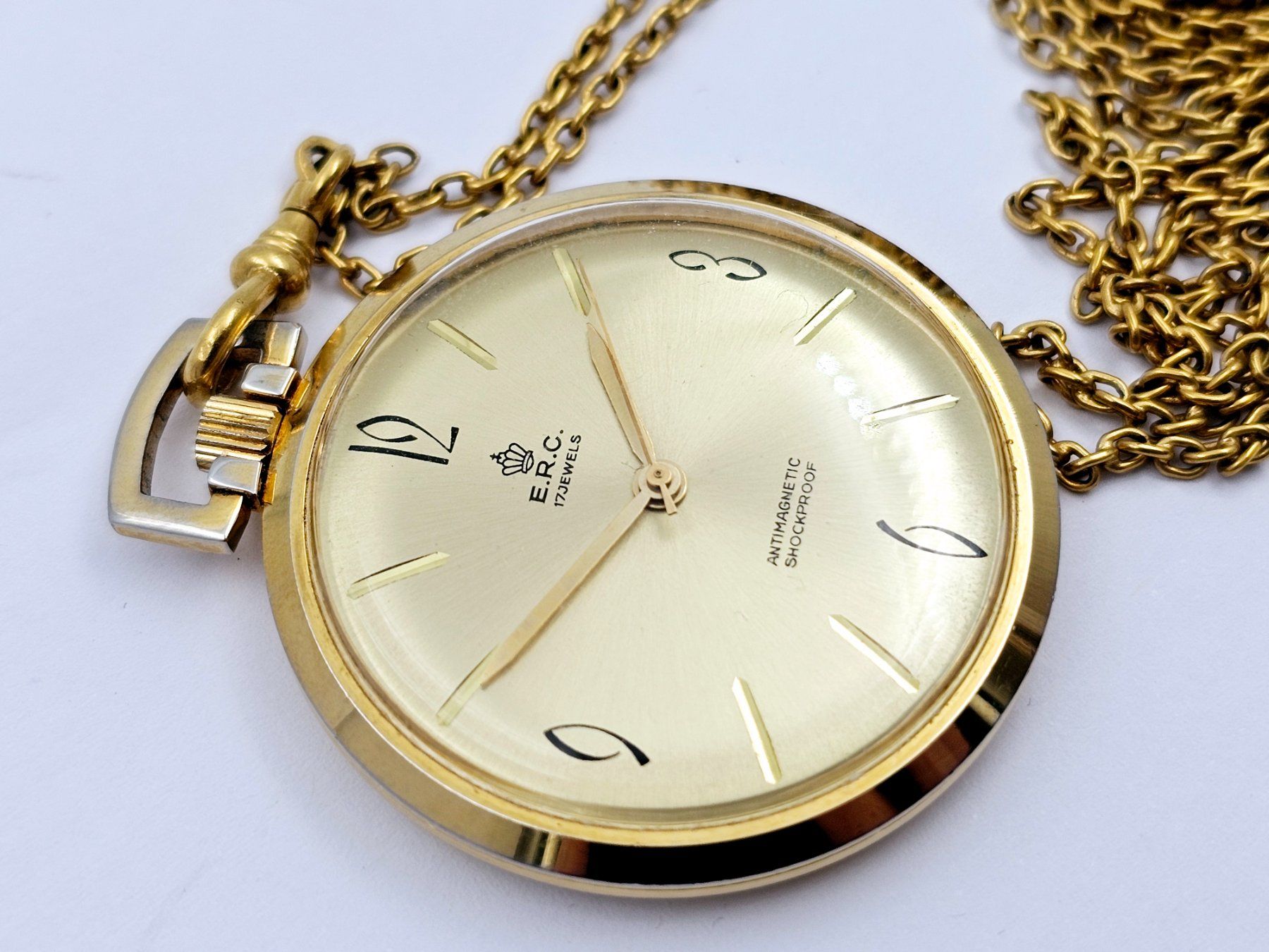 Orologi: E.R.C. Taschenuhr mit Kette Handaufzug – Usato da Bassersdorf venduto da AnkerWatch 1