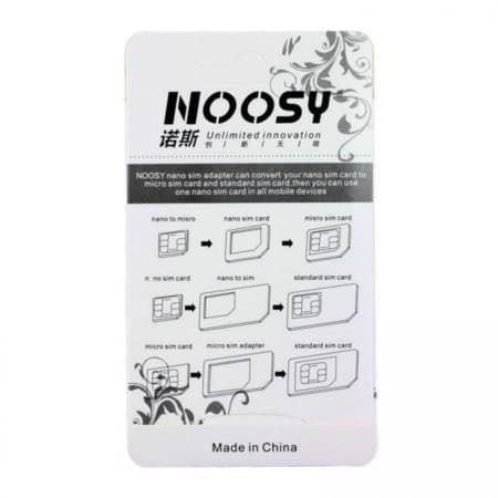 Schede di memoria: NNOOSY 4 IN 1 Universal Nano Sim - – Nuovo e nell'imballaggio originale da St. Willibald venduto da silvertronic24 2