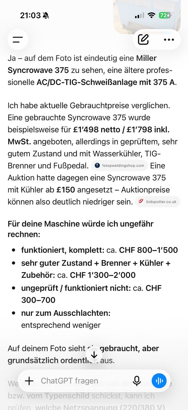 Saldatori: Schweiss Apparat – Usato da Brugg AG venduto da Vale_1 4