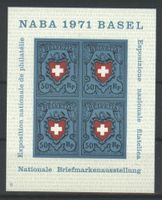 1971, Nationale Briefmarkenausstellung Basel (NABA) Nr.9 **