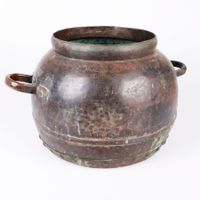 Vintage Kupfertopf Pflanzentopf 40cm
