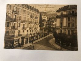 Montreux Hotel de la Paix et les Rochers de Naye 1911
