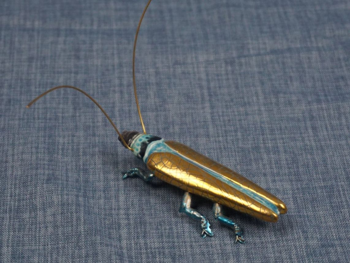 Alle Dekorationen: Käfer Metall blau gold – Neu (gemäss Beschreibung) aus Diessbach b. Büren von Crocharry 2