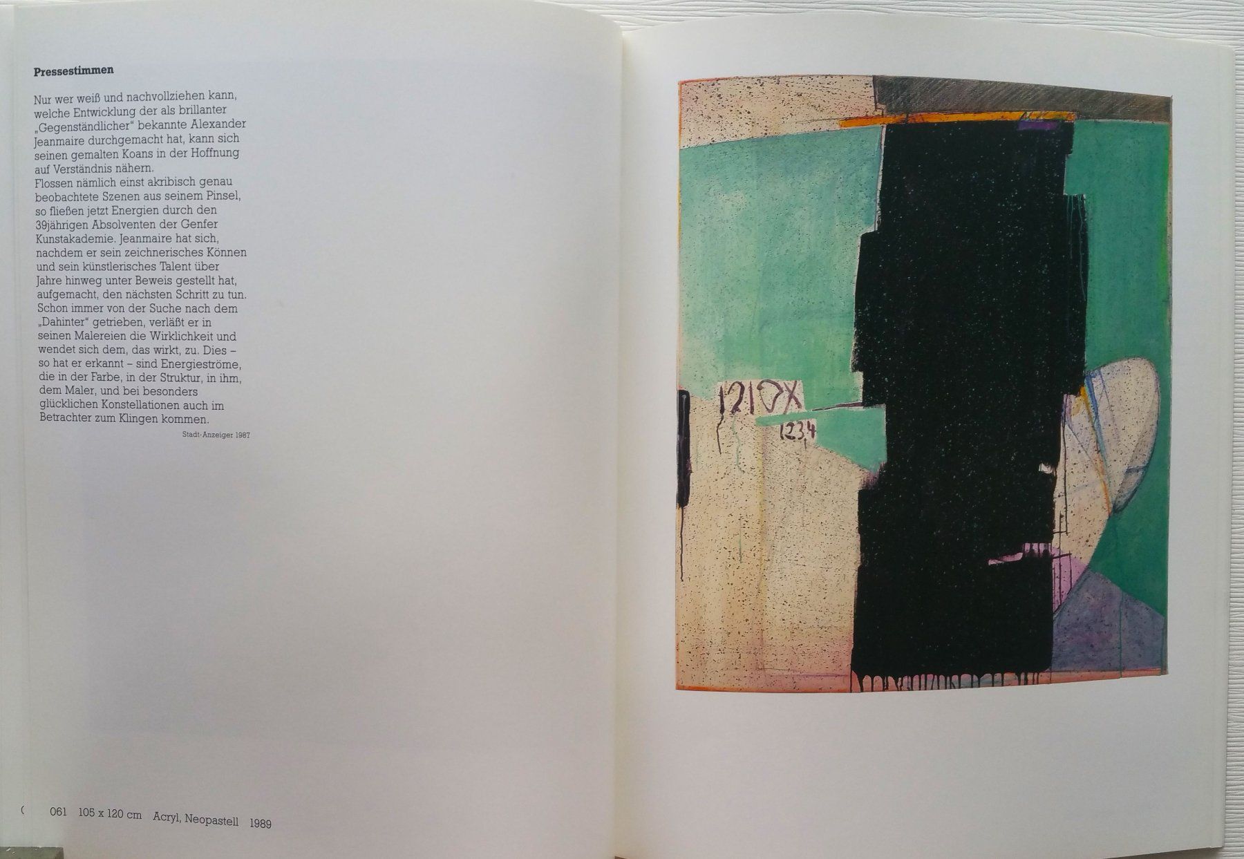 Libri: Alexander Jeanmaire - Bilder, 1991 – Usato da Oberriet SG venduto da ganesh435 5