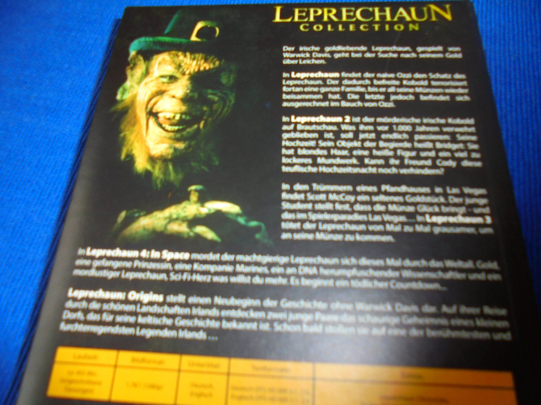 Alle DVDs: Leprechaun Coll. /watt. 5 DISC blu-ray /LIm. 292/500 – Neu (gemäss Beschreibung) aus Wattenwil von Firebird1 4