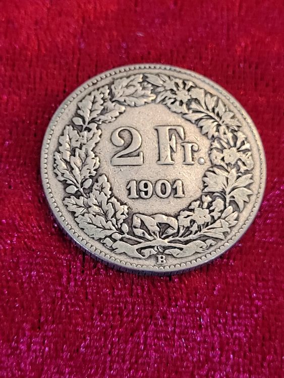 Tutti le monete: 2 Franken 1901 selten! – Usato da Neuenkirch venduto da majortom30