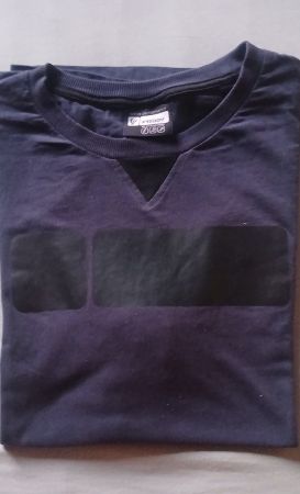 FREDDY HERREN T-SHIRT BLAU GRÖSSE XL 100% BAUMWOLLE