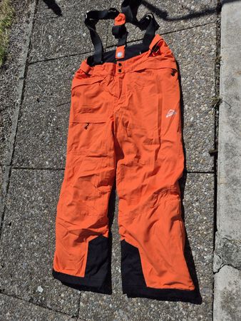 Skihose McKinley orange mit Trägern Grösse 52