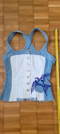 Sommer Top Jeanstop, Grösse XS/S sehr schön
