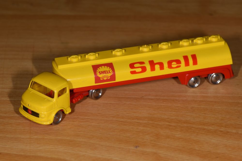 Shell Tankwagen LKW Lastwagen Spielzeugauto Lego 1/87 antik (Gebraucht ...