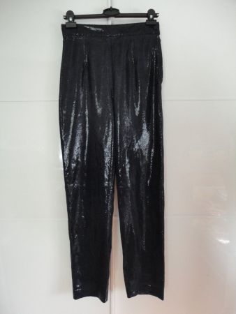 Lederhose Gr. 36, dunkelblau VERSAND