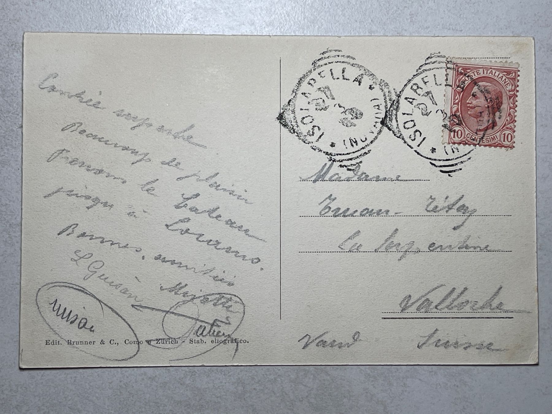 Cartoline postali: alte Ansichtskarte Isola Bella, Lago Maggiore – Usato da Strengelbach venduto da Aschatan5 1