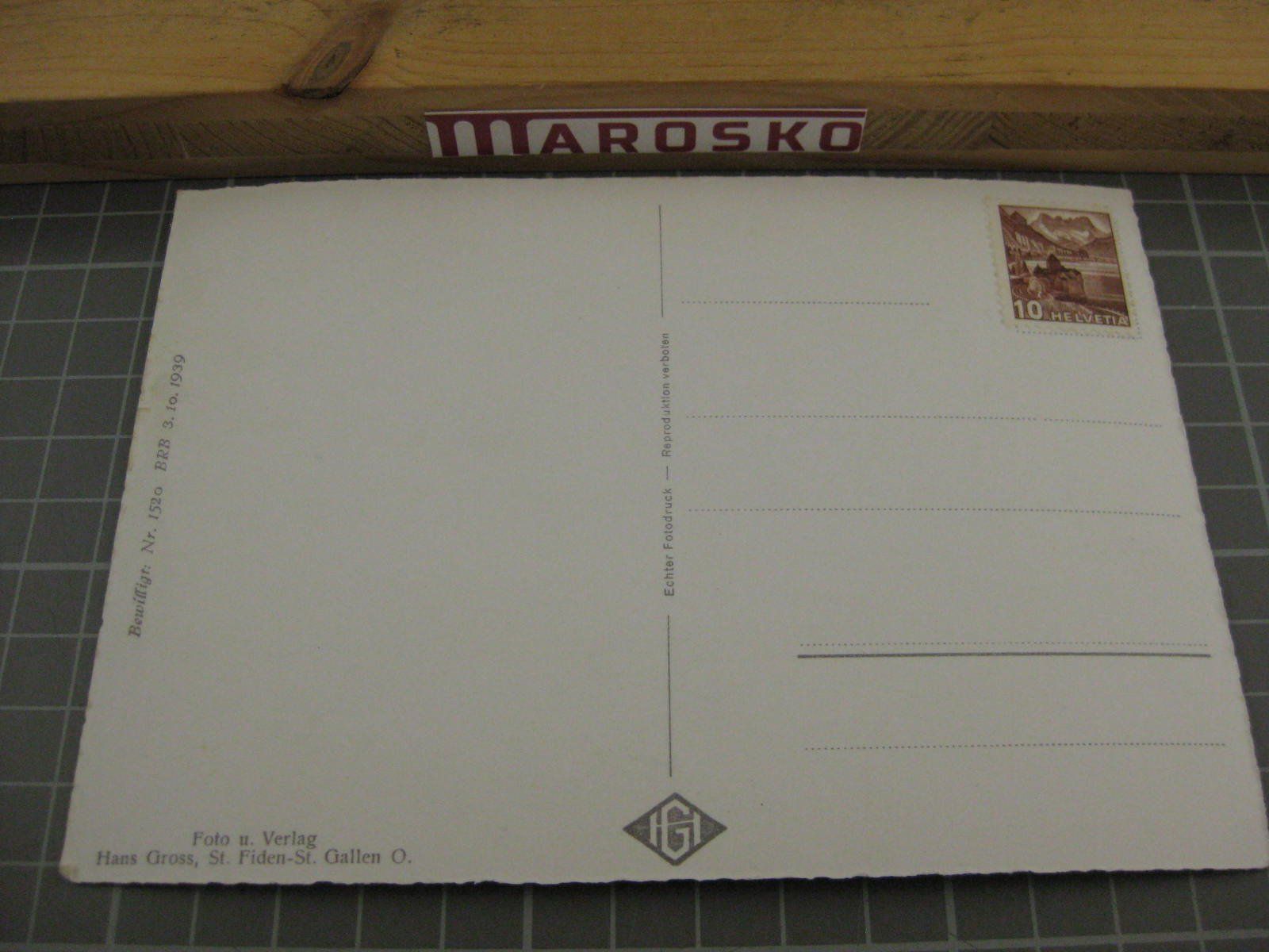 Cartoline postali: Alt St. Johann Hotel Schweizerhof, ., Grossformat – Usato da Malters venduto da Marosko 1