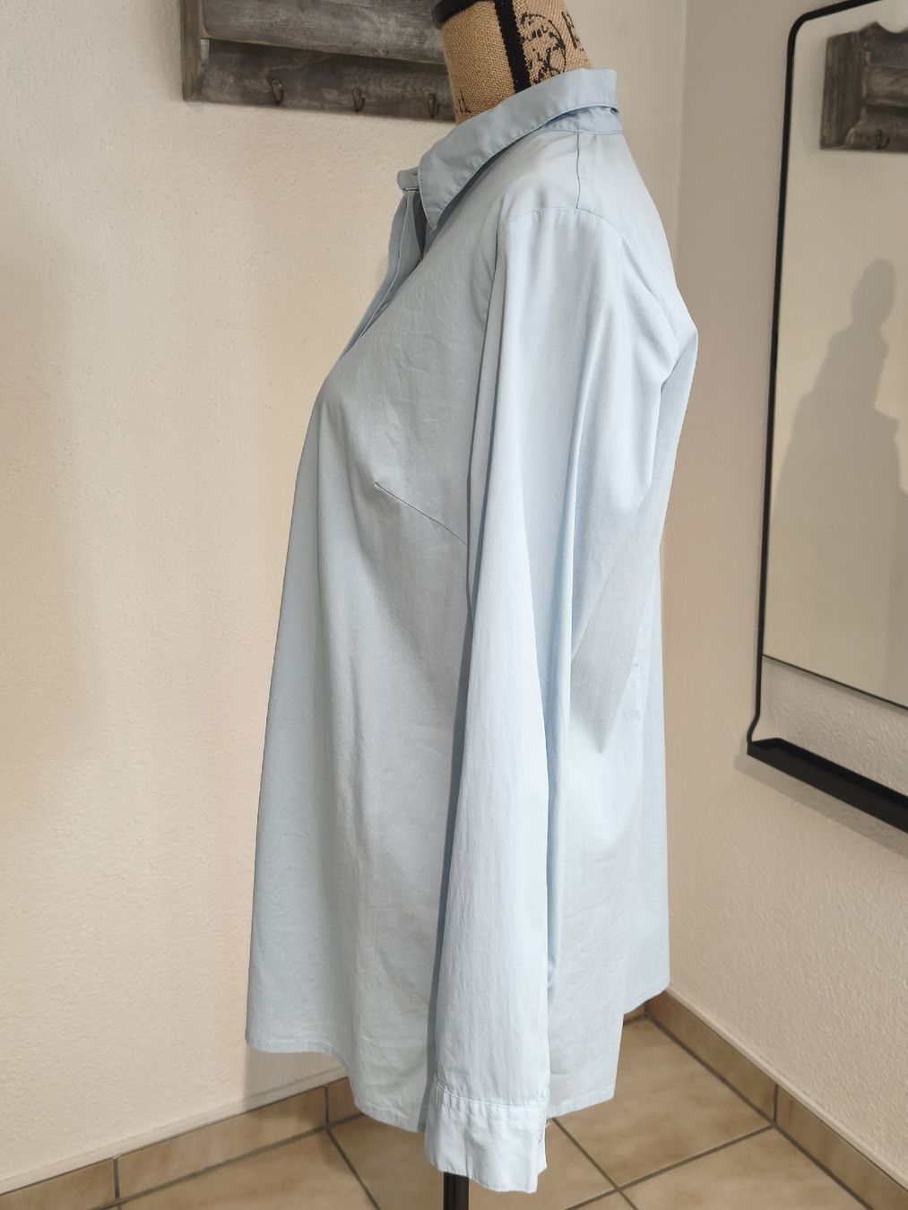 Camicette: Bonprix Bluse hellblau Grösse 44 – Nuovo (secondo la descrizione) da Emmetten venduto da SecondhandSiska 1