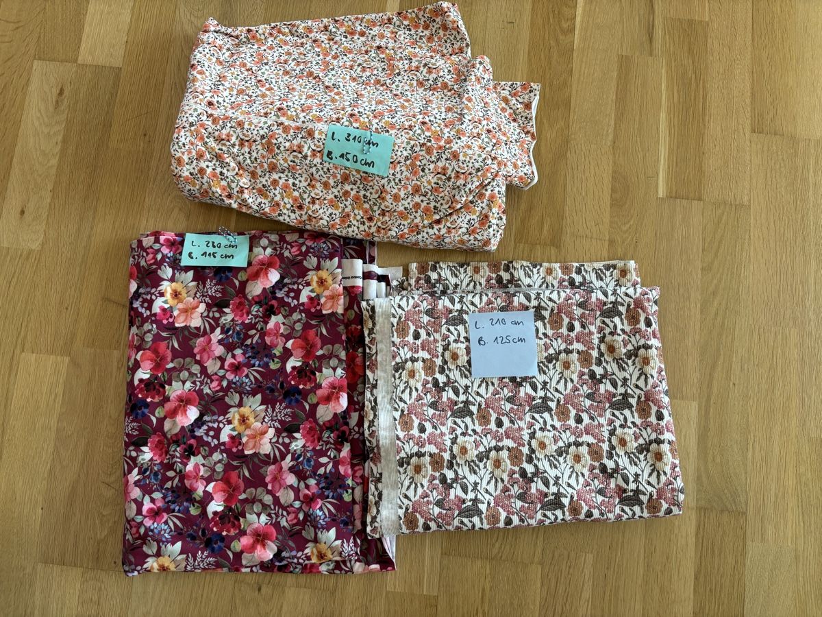 Tessuti: Jersey Stoff-Paket Blumen – Nuovo (secondo la descrizione) da Kestenholz venduto da marina_w01