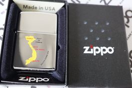 ZIPPO Feuerzeug - VIETNAM MAP - chrome - 1997
