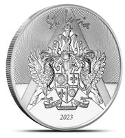 St. Lucia Coat of Arms 2023 1 oz EC8 Silver
