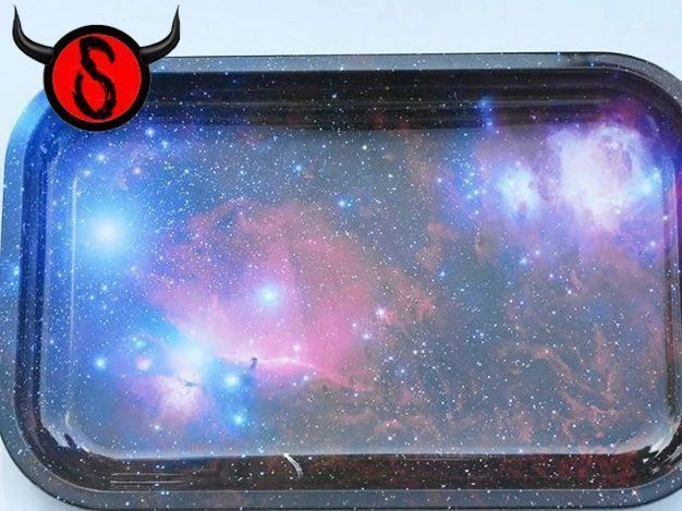 Altri Prodotti per fumatori: Drehtablett - Galaxy – Nuovo e nell'imballaggio originale da Buchs SG venduto da Skullep