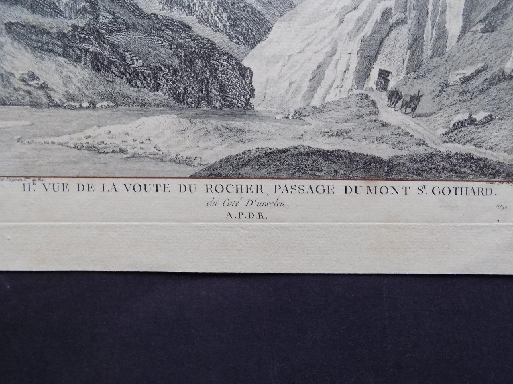 Stiche: St.Gotthard Kupferstich – Gebraucht aus Risch von Rischli15 2