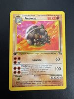 Geowaz Pokemon Karte DE Fossil-Set 1.Edition 