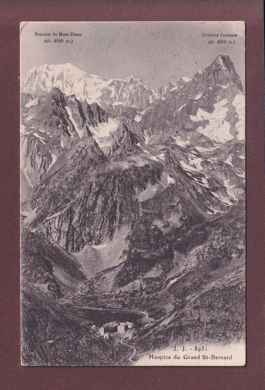 Cartoline postali: Hospice du GRAND-SAINT-BERNARD - 1922 – Usato da Pully venduto da nicecards