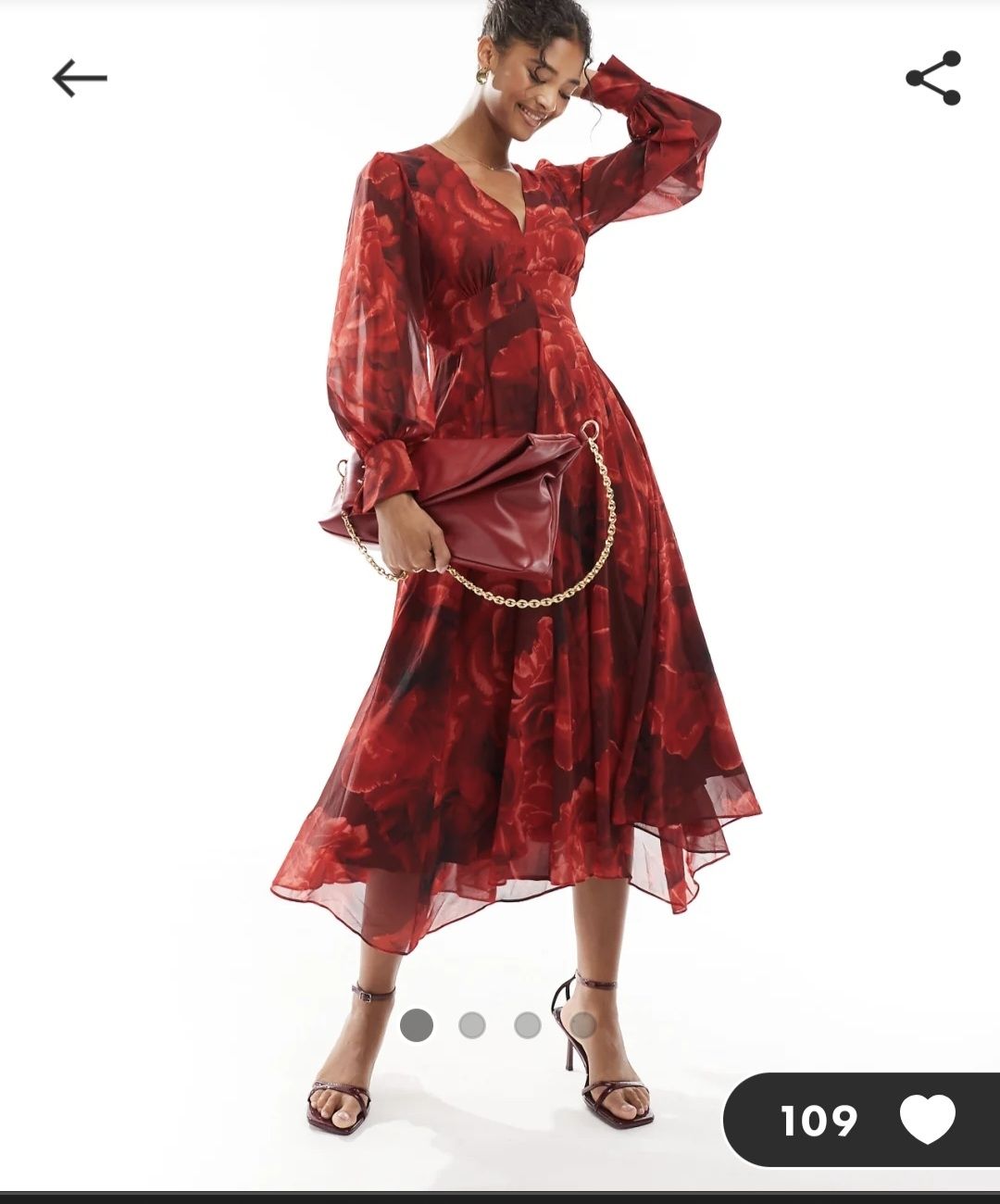 Vestiti: Festkleid rot, 38/40 – Usato da Olten venduto da anschg