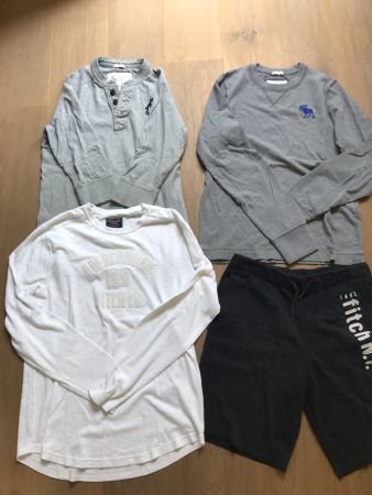 3 T-Shirts und 1 Paar Shorts Abercrombie & Fitch Grösse M/L