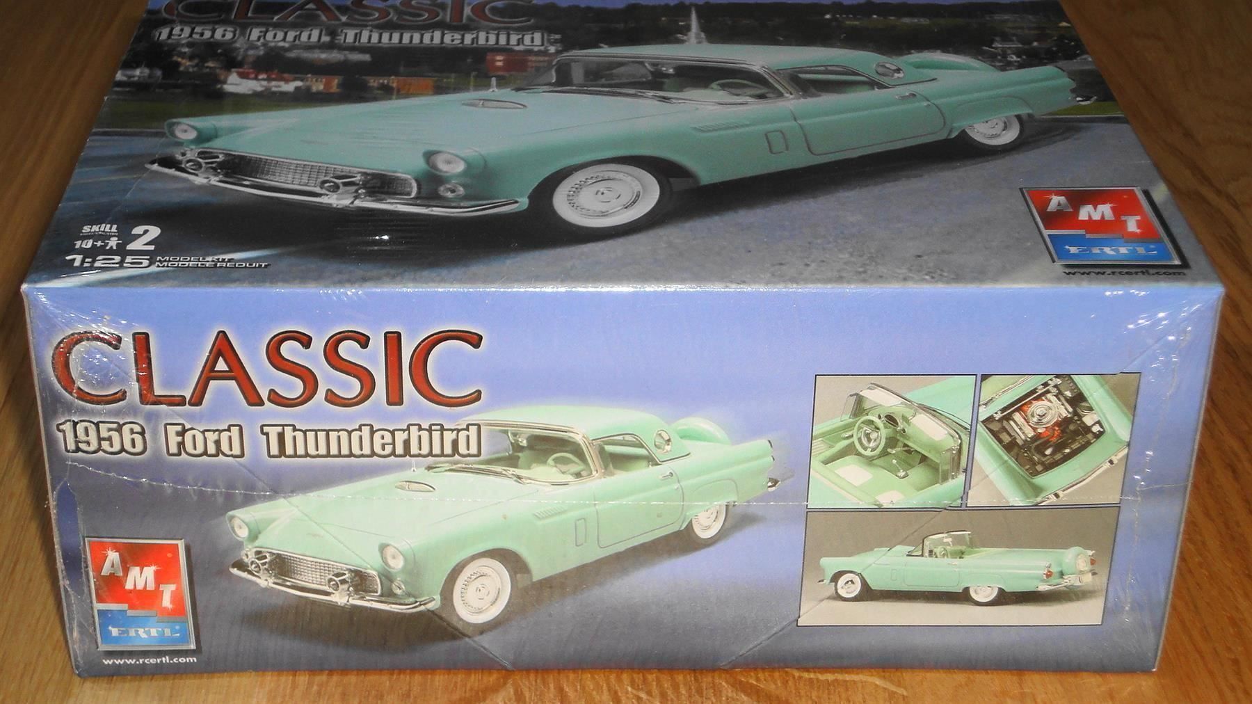 Kit di modellismo & Modellini statici: AMT 1956 FORD THUNDERBIRD 1:25 – Nuovo e nell'imballaggio originale da Frümsen venduto da Malibu69 1