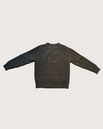 AllSaints Mast Crew Strickpullover M dunkelbraun Wolle/Yak