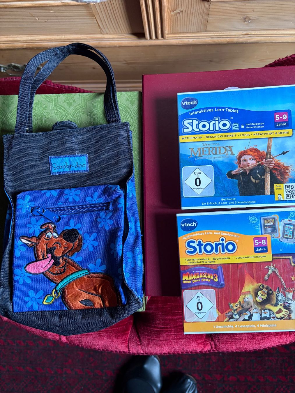 Giochi: STORIO /VTECH/ MADAGASCAR 3 + MERIDA  Spiel  + Handtasche – Usato da Interlaken venduto da Bona55 1