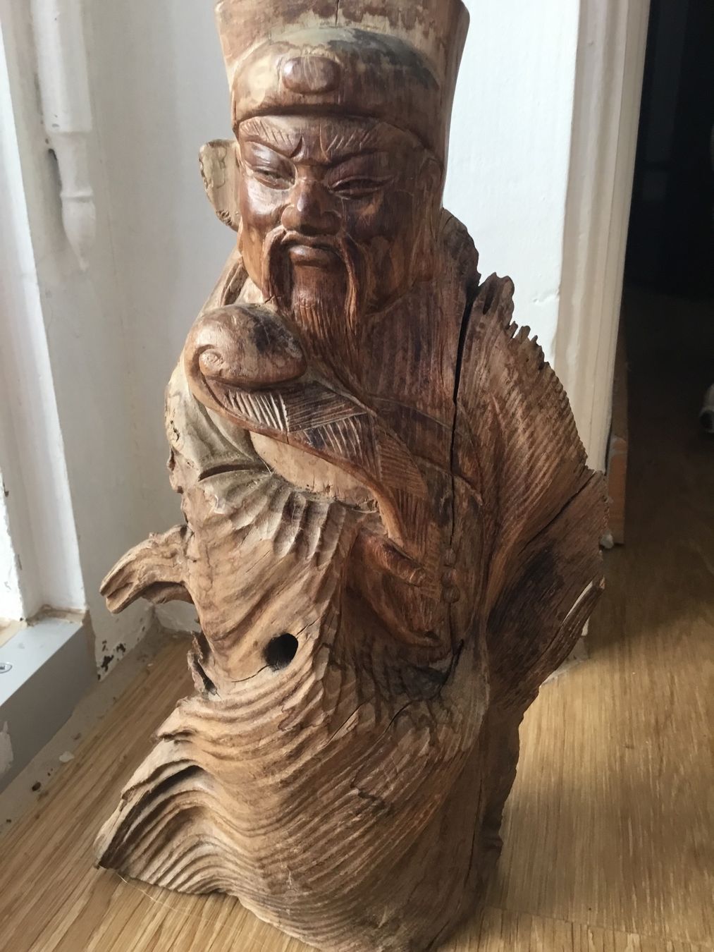 Skulpturen & Statuen: Asiatische Holzskulptur – Gebraucht aus Schlieren von Jeajet 5