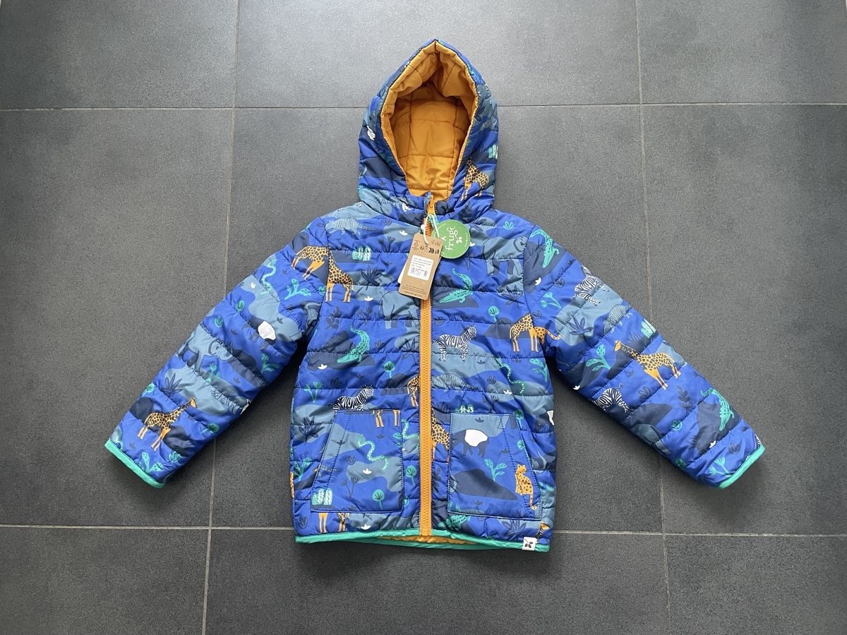 Frugi Giacche & Cappotti: Frugi Jacke Gr. 110/116 – Nuovo e nell'imballaggio originale da Aesch ZH venduto da lawas