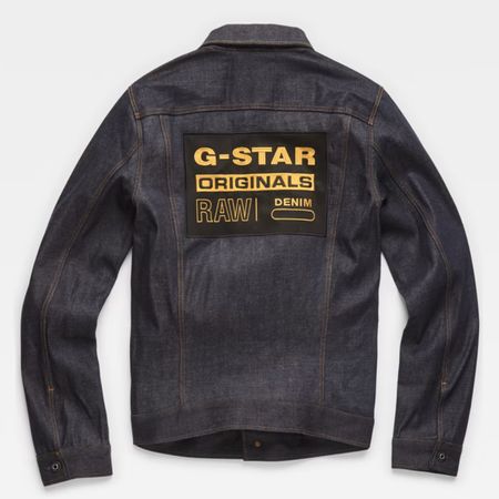 G-Star Originals Slim 3301 Dark Denim Jacket in XL