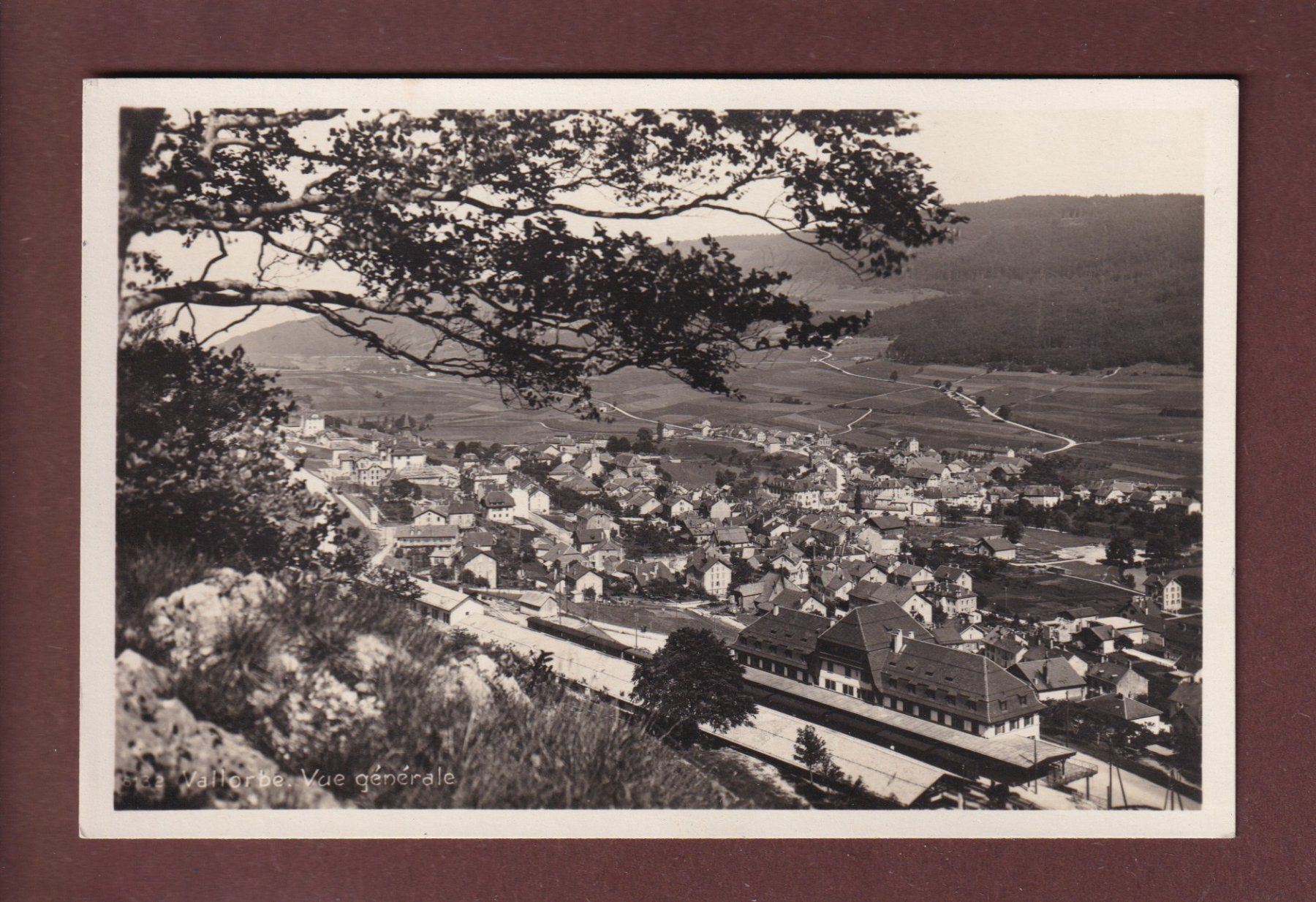 Cartoline postali: VALLORBE - Partie avec la Gare – Usato da Pully venduto da nicecards