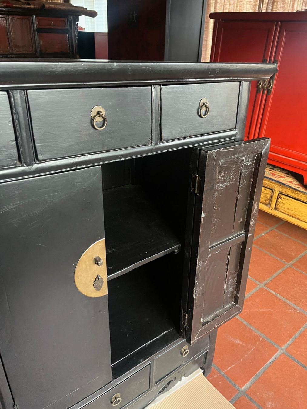 Kommoden: Asiatischer Schrank, Sideboard, Kommode, schwarz – Neu (gemäss Beschreibung) aus Cham von mjg1901 7