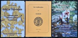 Gold in Thüringen Thüringer Wald Schiefergeb., 3 Bücher, neu