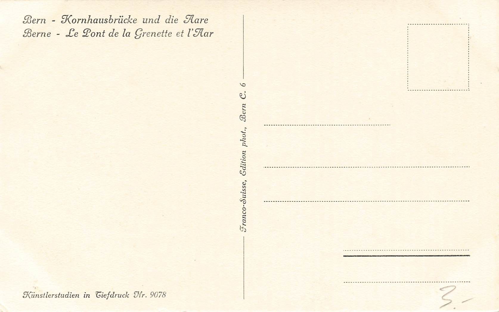 Cartoline postali: Bern BE Kornhausbrücke und Aare – Usato da Biasca venduto da Blenio71 1