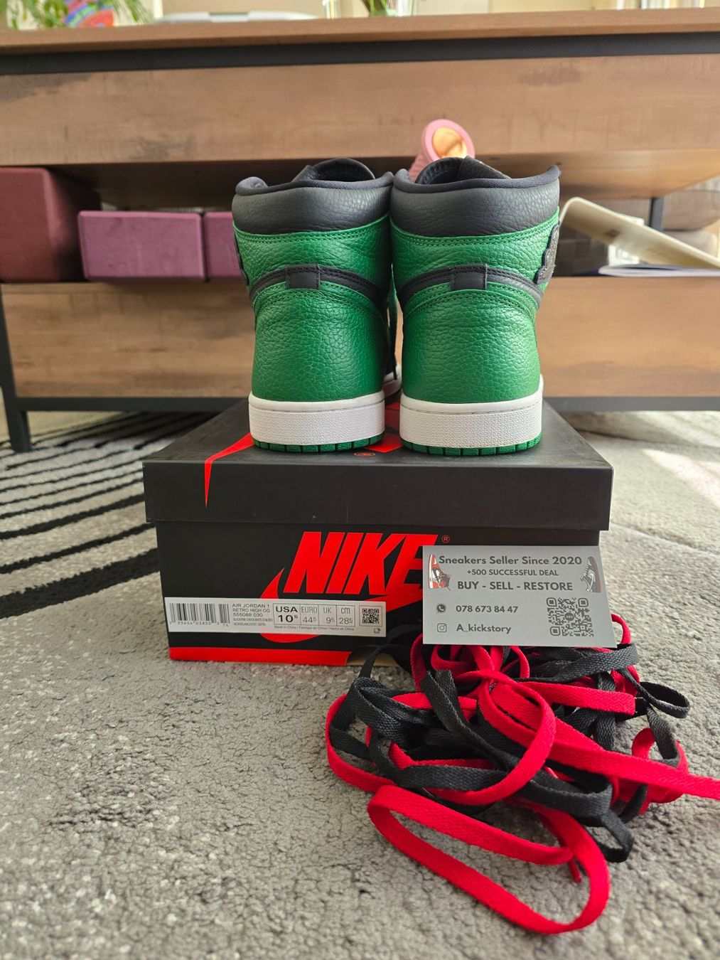 Scarpe da uomo: Jordan 1 high pine green – Usato da Bôle venduto da A_Kickstory 3