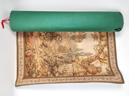 Vintage Französischer Globin Wandteppich